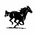 Running Horse #2! Decal/Stickers!